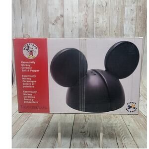 Disney Mickey Mouse Ears Ceramic Salt & Pepper Ears Shakers New in Box